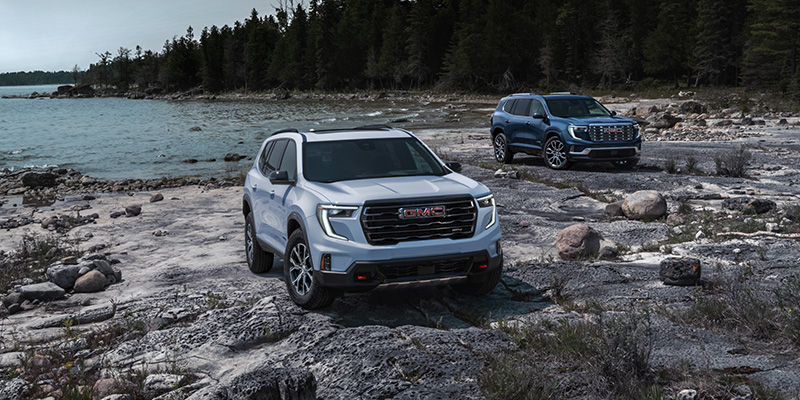 2025 GMC Acadia White and blue Models